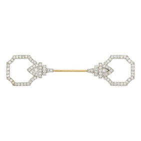 Tiffany & Co. Platinum, Gold and Diamond Jabot