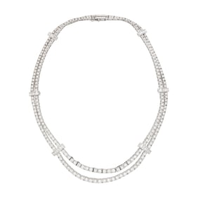 Platinum and Diamond Necklace