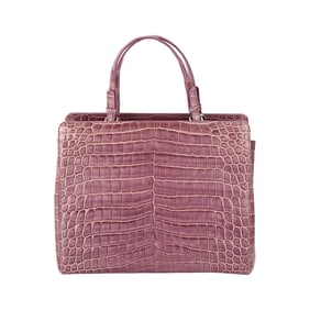 Bottega Venetta Purple Alligator Bag