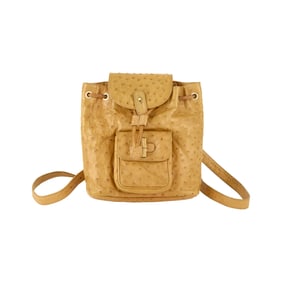 Gucci Ostrich Backpack