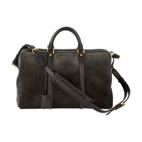 Louis Vuitton Dark Gray Suede 'Sofia Coppola' Bag