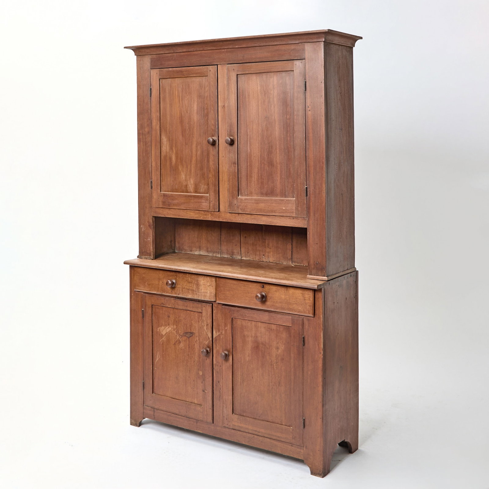 Walnut Stepback Cupboard Pennsylvania, early 19th century (1 of 12)