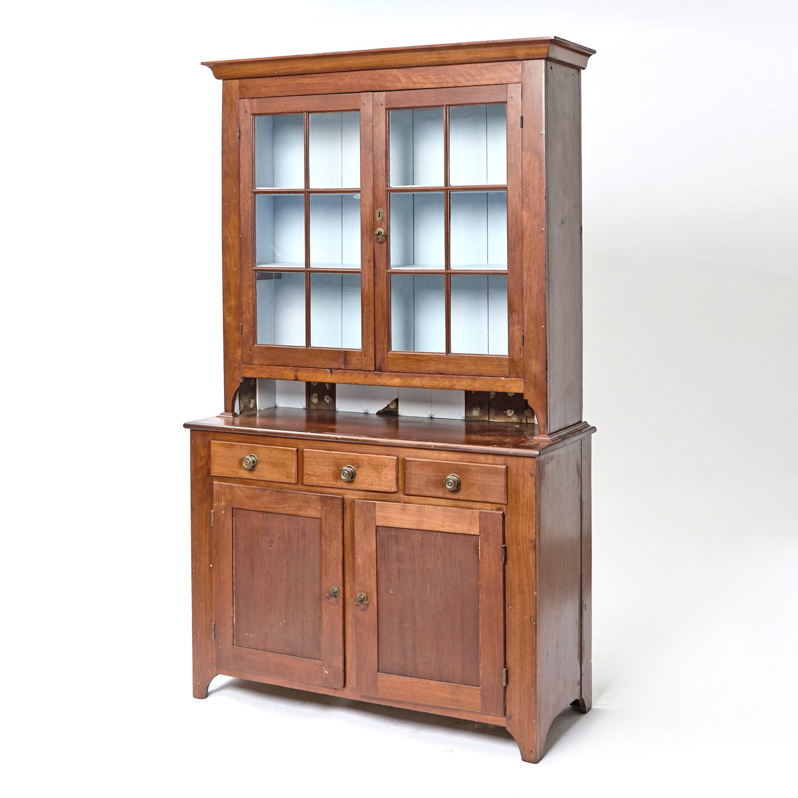 Federal Walnut Step-Back Cupboard Probably Pennsylvania, early 19th century (1 of 4)