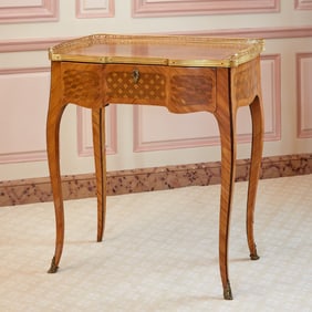 Louis XV Parquetry Galleried Table Ã&nbsp; Ã‰crire Late 18th century