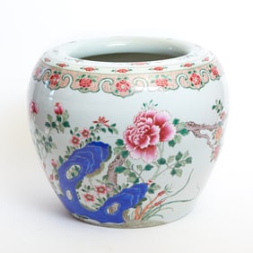 Chinese Famille Rose Porcelain Planter Late Qing - Republic Period