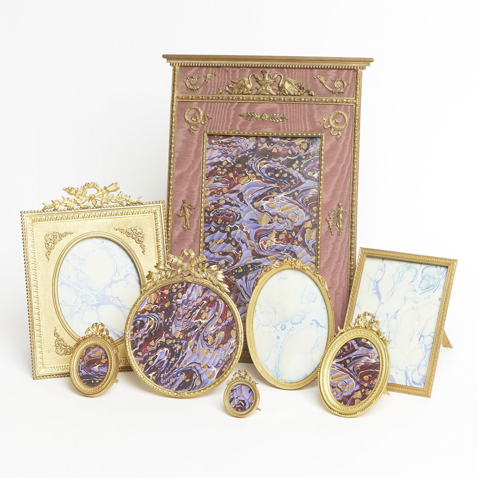 Group of Louis XVI Style Gilt Metal Picture Frames (1 of 3)