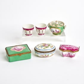 Group of Small Porcelain Table Articles