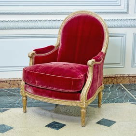 Louis XVI Giltwood BergÃ¨re Ã&nbsp; la Reine Late 18th century