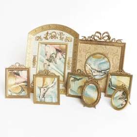 Group of Louis XVI Style Gilt Metal Frames 20th Century