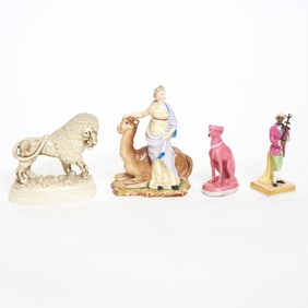 Four Small Ceramic Figures