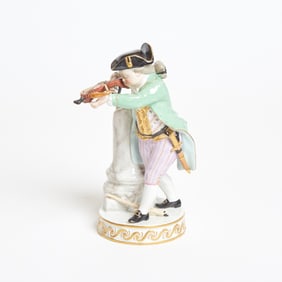 Meissen Porcelain Figure of a Boy with Crossbow Late 19th/20th century