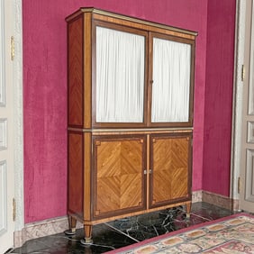 Louis XVI Style Tulipwood and Kingwood Biblioteque 19th Century