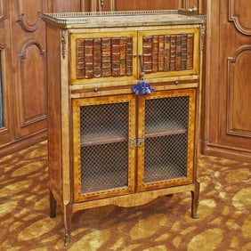Louis XV / XVI Kingwood and Tulipwood Side Cabinet Third quarter 18th century