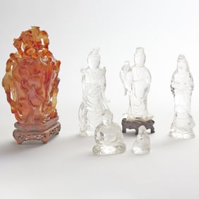 Chinese Carved Agate Vase and Cover Late Qing - Republic Period