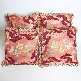 Four Upholstered Pillows