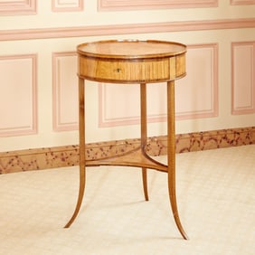 Louis XVI Style Inlaid Mahogany Occasional Table