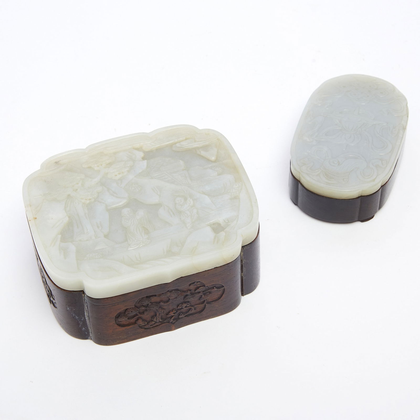 Two Chinese White Jade Plaques (1 of 4)