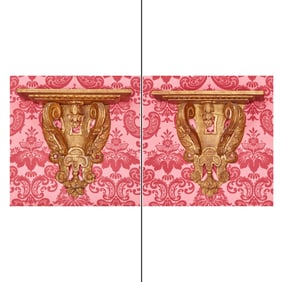 Pair of Regence Giltwood Wall Brackets Part 18th century