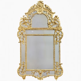 Regence Giltwood Border Glass Mirror