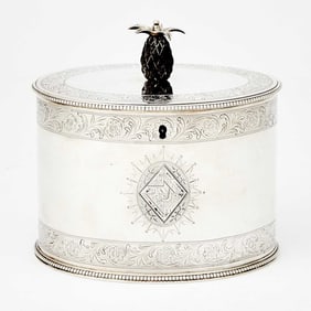 George III Sterling Silver Tea Caddy