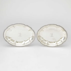 Pair of George III Sterling Silver Open Dishes