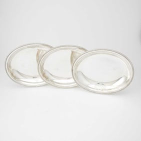 Three George III Sterling Silver Open Dishes