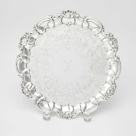 Victorian Sterling Silver Salver