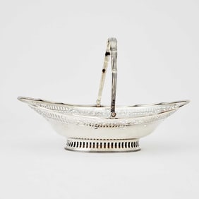 Edwardian Sterling Silver Cake Basket