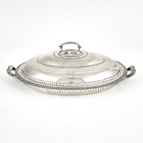 American George III Style Sterling Silver Covered Entrée Dish