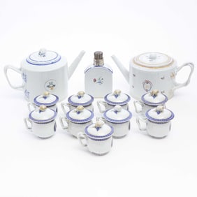 Group of Chinese Export Porcelain Tea Articles