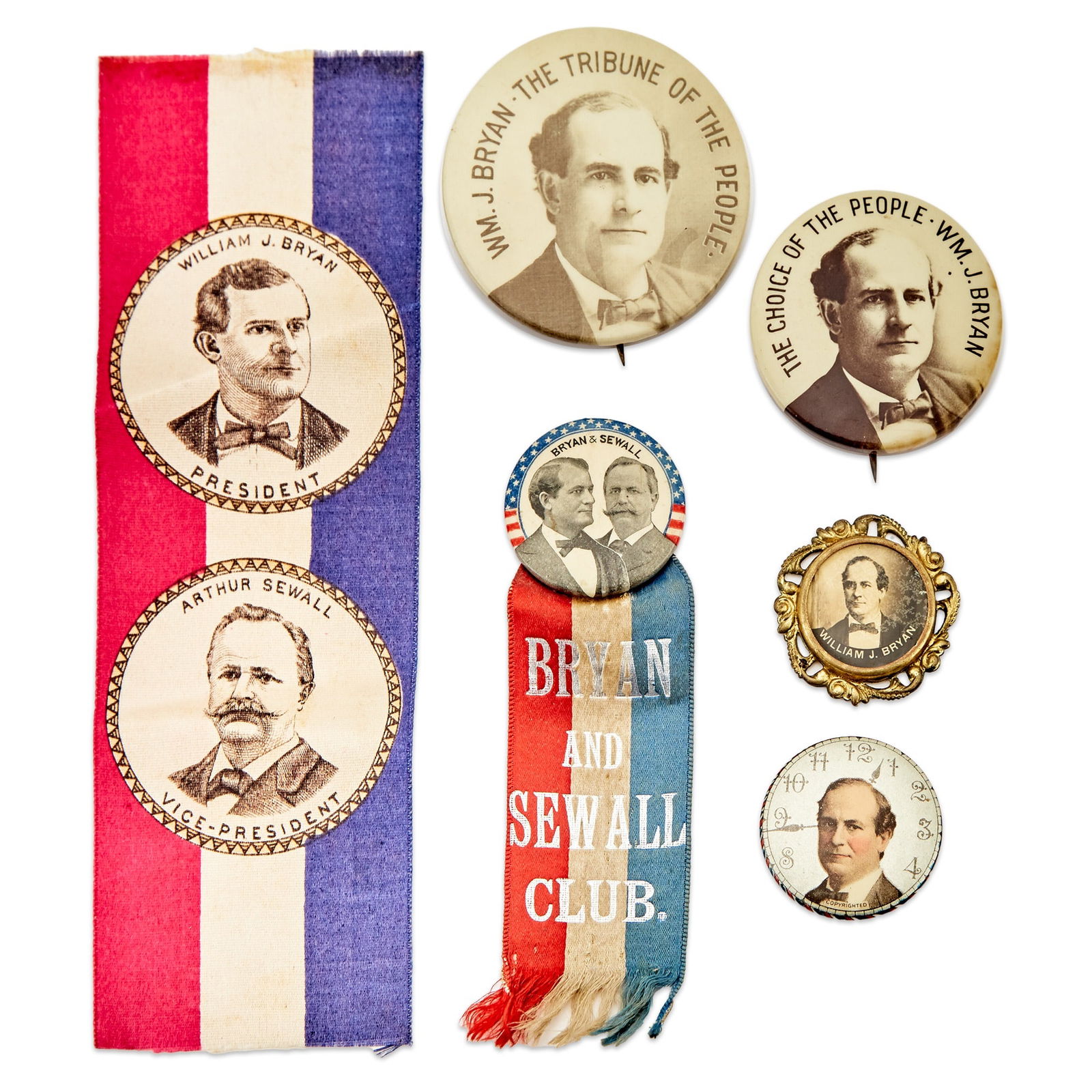 Political Collectibles: William Jennings Bryan Group (1 of 1)