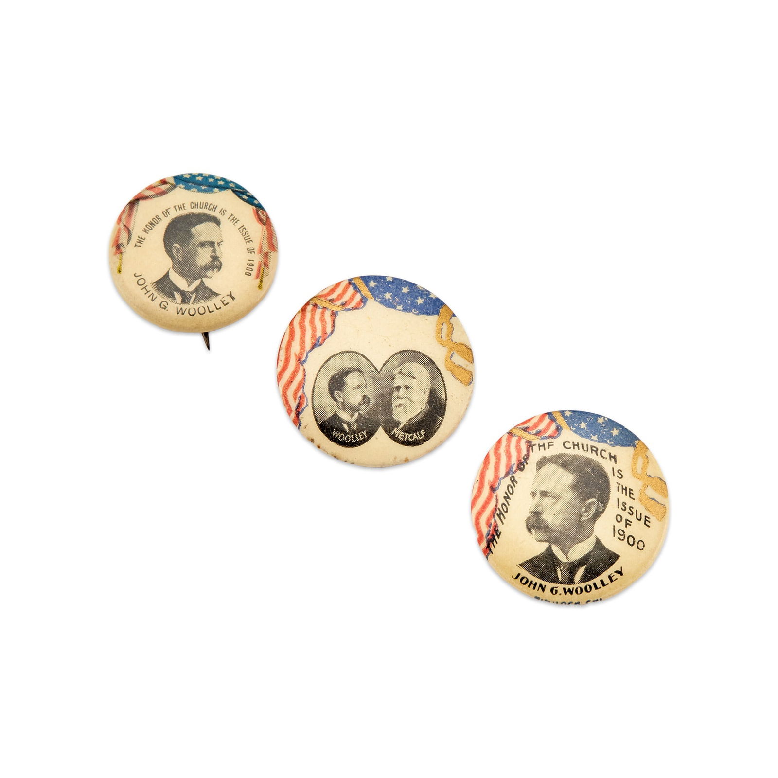 Political Collectibles: Wooley & Metcalf Pins (1 of 1)