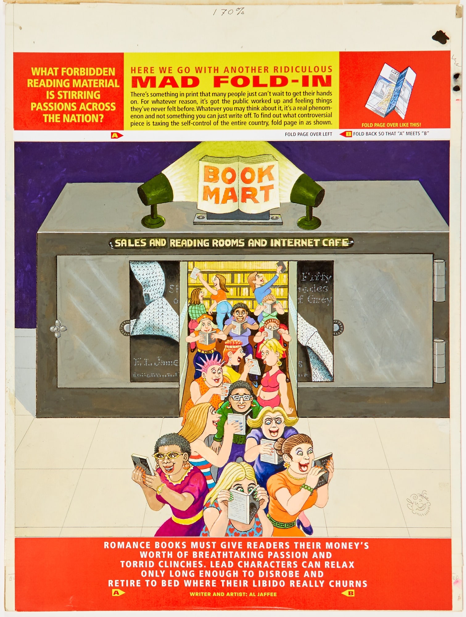 MAD Fold-In - "What forbidden reading material is stirring passions across the nation" AL JAFFEE (1 of 1)