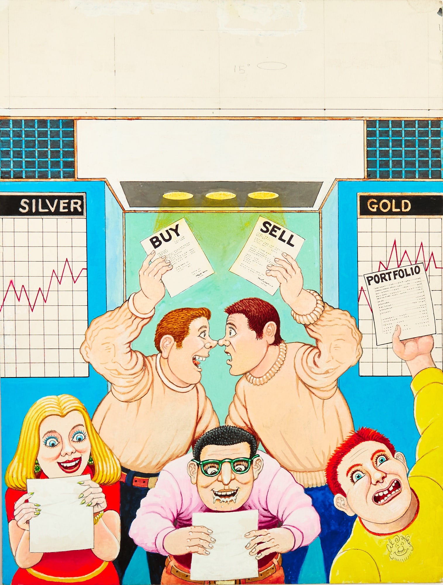 A Wall Street-themed MAD Fold-In AL JAFFEE (1 of 1)