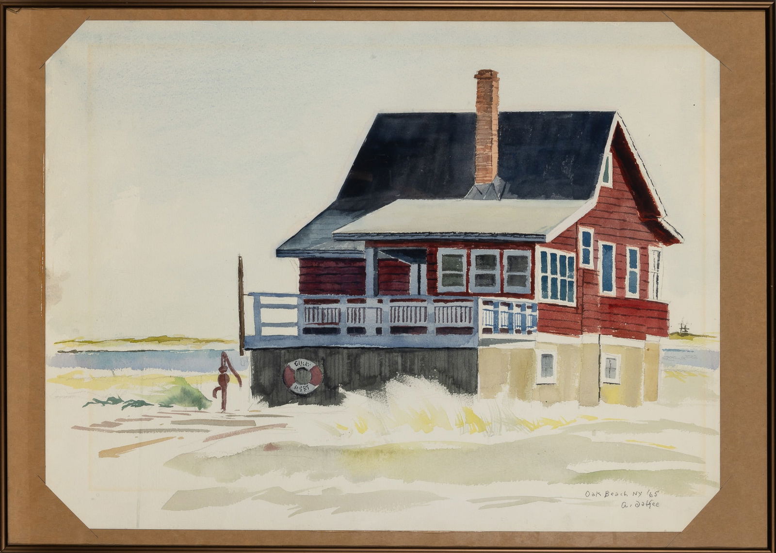 An early watercolor by Jaffee of a beach house on Long Island AL JAFFEE (1 of 1)