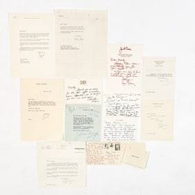 A large group of letters and notes to producer Martin Starger