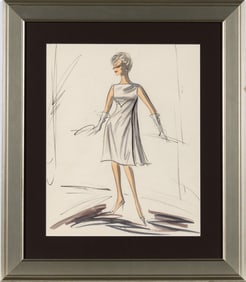 An Edith Head design for Tippi Hedren for Alfred Hitchcock's Marnie
