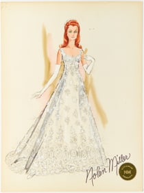 A Mardi Gras dress and tiara, designed by Nolan Miller