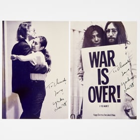 Two copy prints inscribed by Yoko Ono