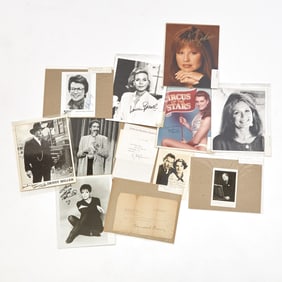 A miscellany of autographs of entertainment figures