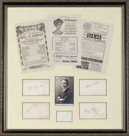 Two signatures of George M. Cohan and those of his family