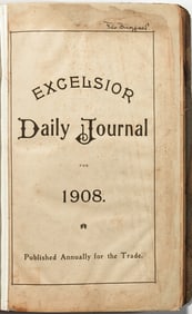 Flo Ziegfeld's exhaustive ledger for 1908, the first full year of the Follies