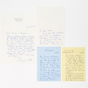 Signed notes from Angela Lansbury and other luminaries