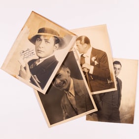 A group of seven early large format photographs inscribed to Harold Arlen