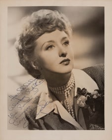 A photograph inscribed from Celeste Holm to Harold Arlen