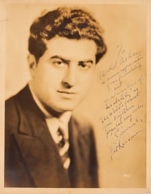 An inscribed photograph by bandleader Leo Reisman