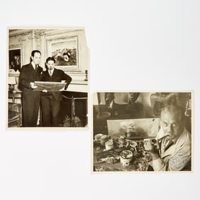 Two photographs inscribed by Henry Botkin for Harold Arlen