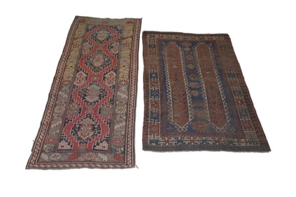 Two Caucasian Rugs A Karabagh Rug together with a Kazak Rug