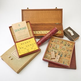 Six games, many featuring dominos