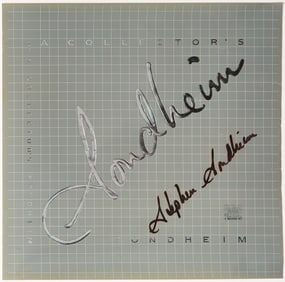 A rare signed proof cover for A Collector's Sondheim